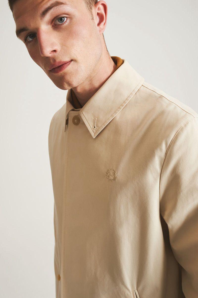 Beige Fred Perry J3819 Men's Jackets | PH 1206YXFU